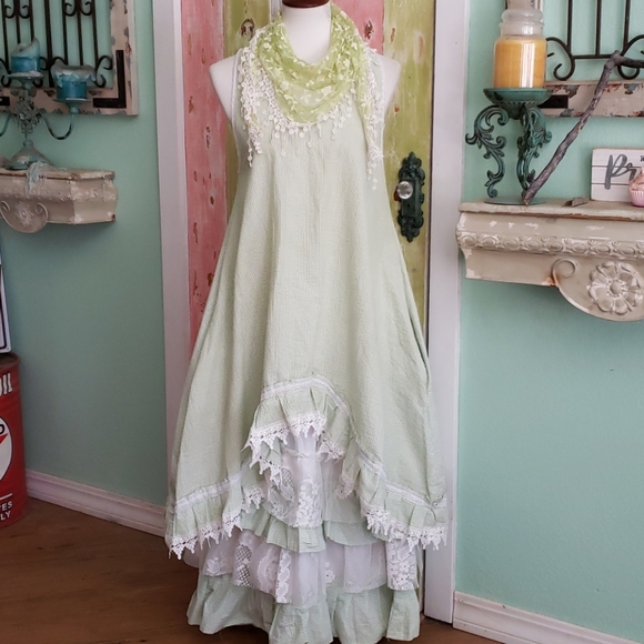 kissing pixies Dresses & Skirts - One of a kind lagenlook seersucker tunic dress top